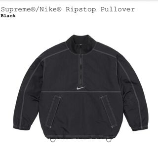 シュプリーム(Supreme)のSupreme Nike Ripstop Pullover Black S(ナイロンジャケット)