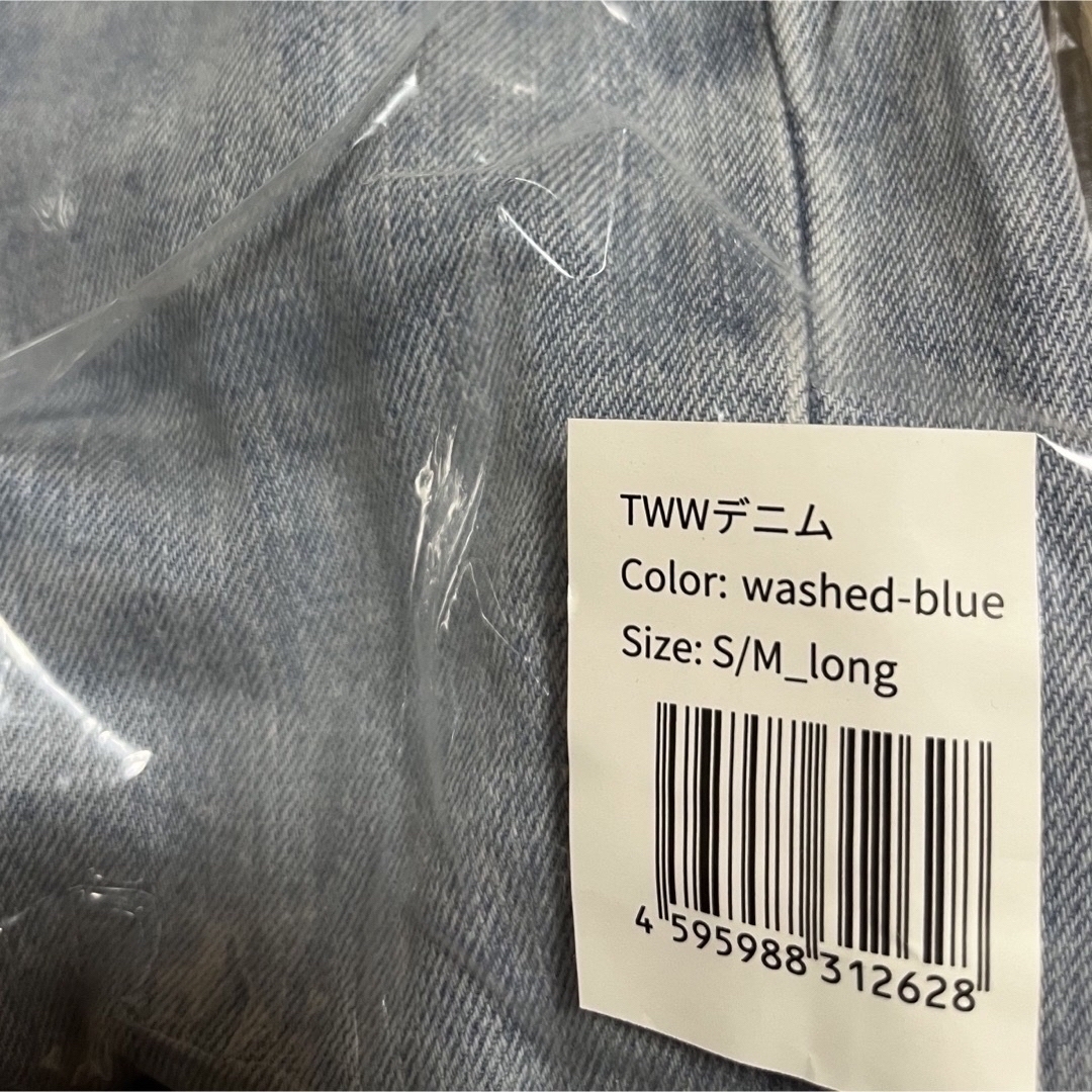 たいち様】TWWデニム S/M long washed-blue の通販 by チョコ's たいち様】TWWデニム S/M long washed-blue の通販 by チョコ's