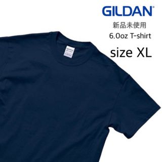 【ギルダン】新品未使用 ウルトラコットン 6oz 無地 半袖Tシャツ 紺 XL