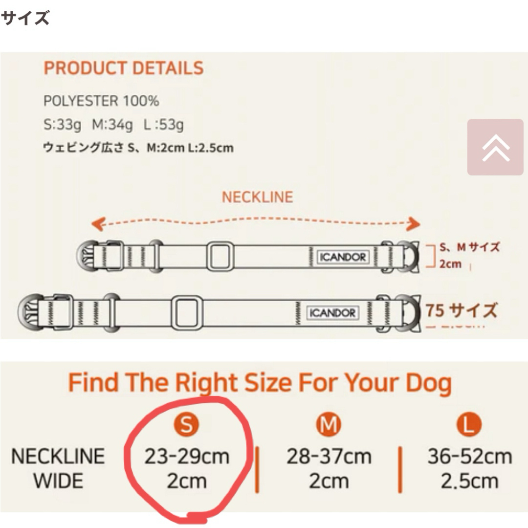 犬用首輪【iCANDOR/小型犬用】 その他のペット用品(犬)の商品写真