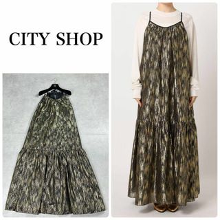 CITYSHOP - CITY SHOP シティショップ　GOLD LAME DRESS ワンピース