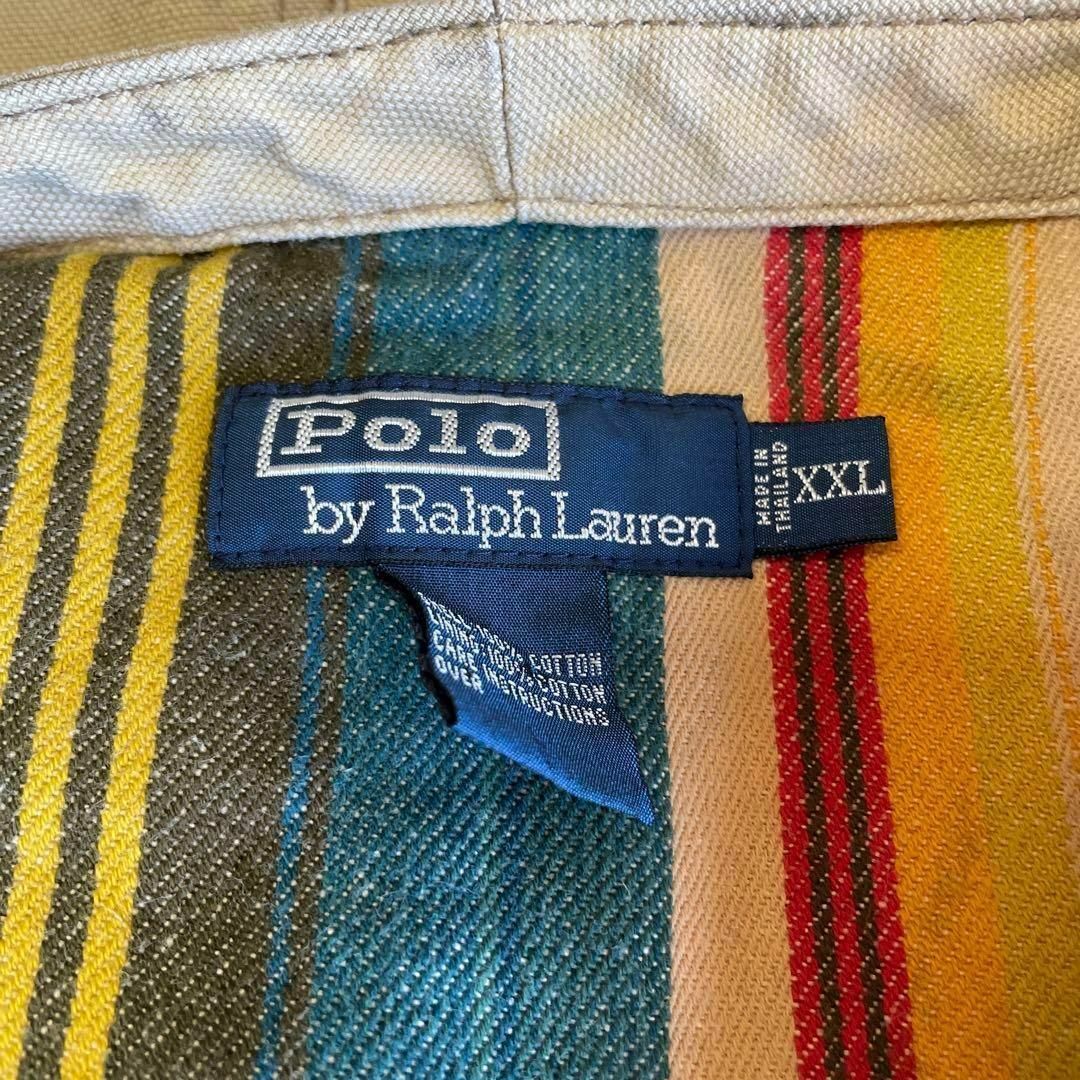 Ralph Lauren(ラルフローレン)の【希少アイテム】ラルフローレン　エイジング加工フィッシングベスト　メンズ　古着 メンズのトップス(ベスト)の商品写真