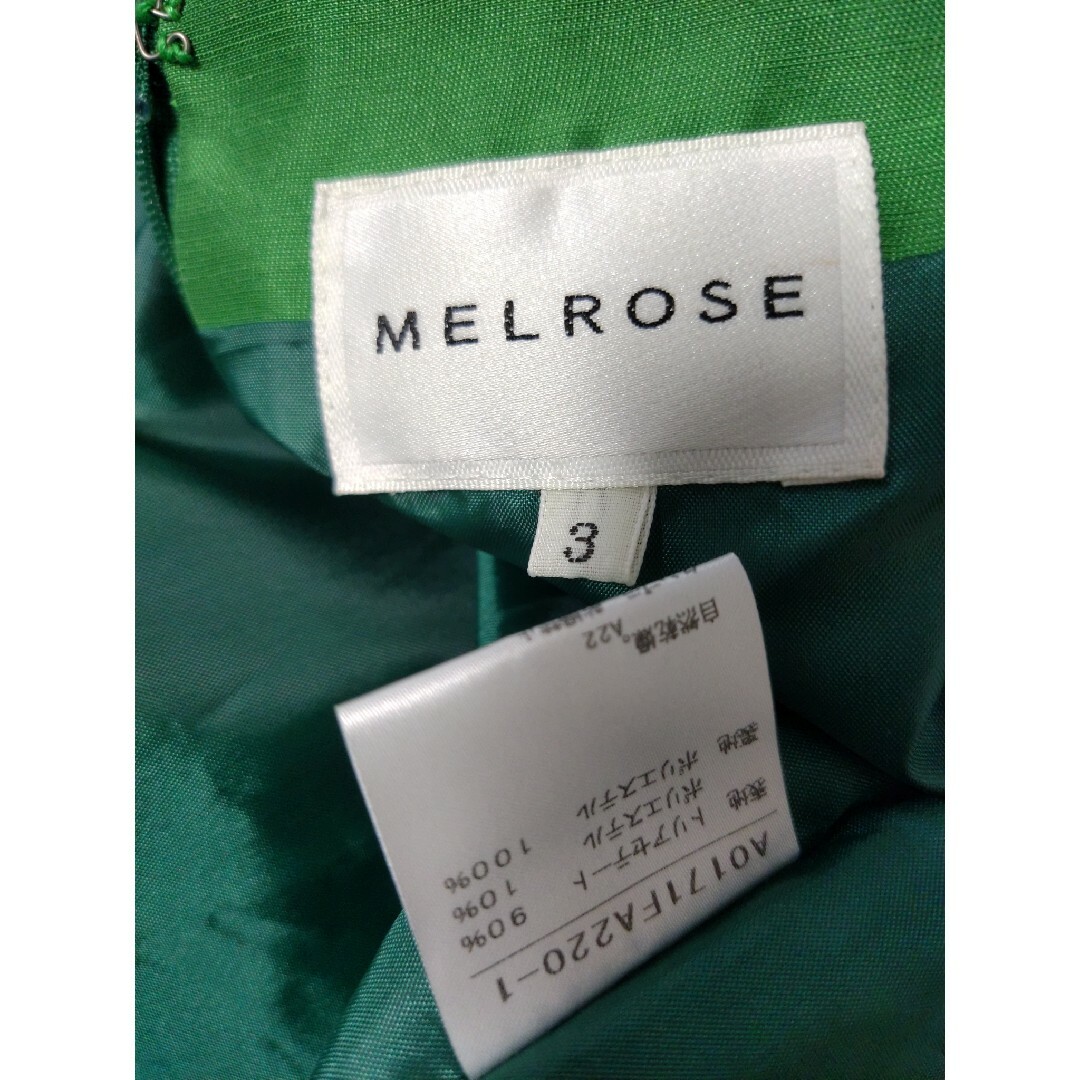 MELROSE(メルローズ)のMELROSE　メルローズ　ワンピース レディースのワンピース(ひざ丈ワンピース)の商品写真