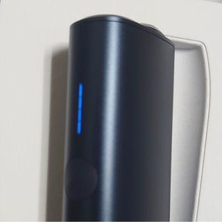 アイコス(IQOS)の★LEDカスタム　イルマiワン　ミッドナイトブラック×ブルー【新品、未登録】(タバコグッズ)