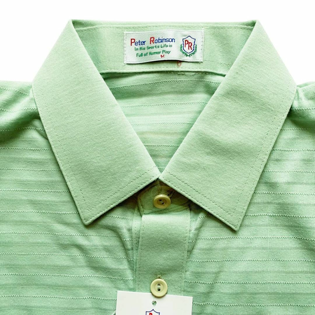 新品 未使用 ライトグリーン 半袖ポロシャツ M メンズのトップス(ポロシャツ)の商品写真