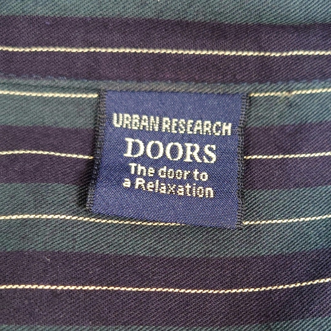 URBAN RESEARCH DOORS(アーバンリサーチドアーズ)の美品♪ アーバンリサーチドアーズ 長袖ブラウス ストライプ 日本製 レディースのトップス(シャツ/ブラウス(長袖/七分))の商品写真