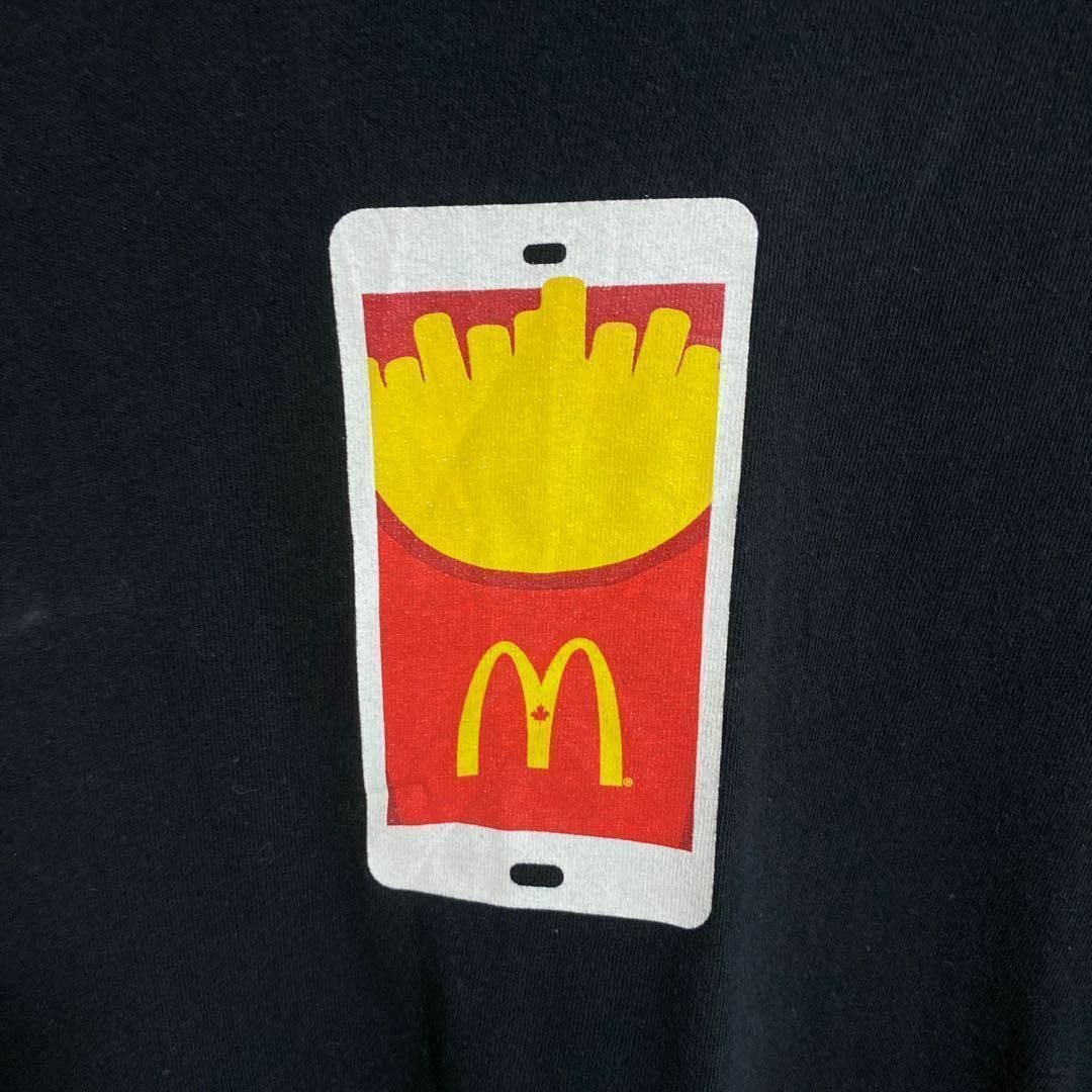 マクドナルド ジャンクフード ポテト ハンバーガー Tシャツ USA古着 半袖 メンズのトップス(Tシャツ/カットソー(半袖/袖なし))の商品写真