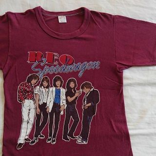 80's REOスピードワゴン 1981年  ヴィンテージ バンドTシャツ(Tシャツ/カットソー(半袖/袖なし))