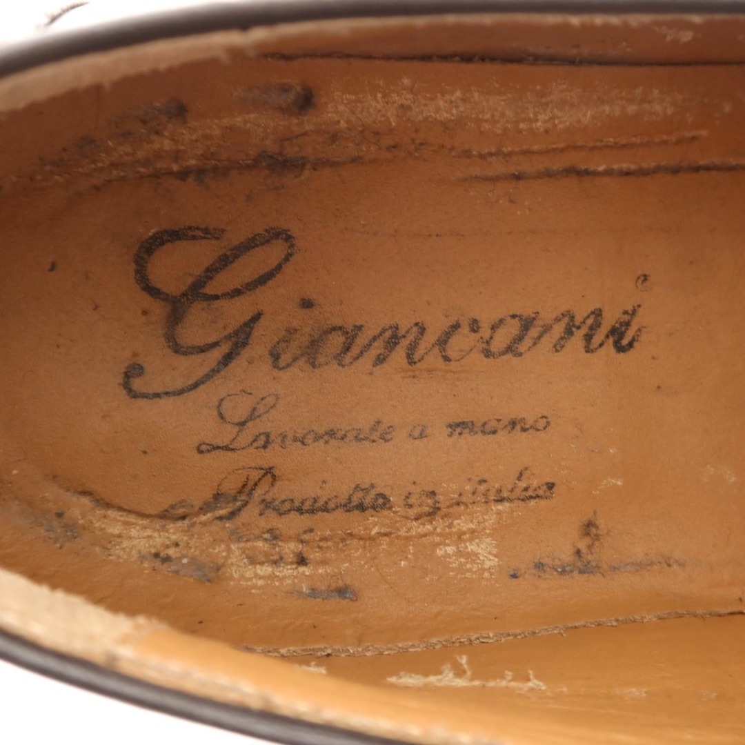 【中古】ジャンカーニ Giancani  カーフ ヴァンプローファー ブラウン【サイズ42】【メンズ】 メンズの靴/シューズ(ドレス/ビジネス)の商品写真