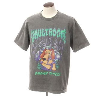 【中古】ボルトルーム vaultroom プリント クルーネック 半袖Ｔシャツ グレー【サイズXL】【メンズ】(Tシャツ(半袖/袖なし))