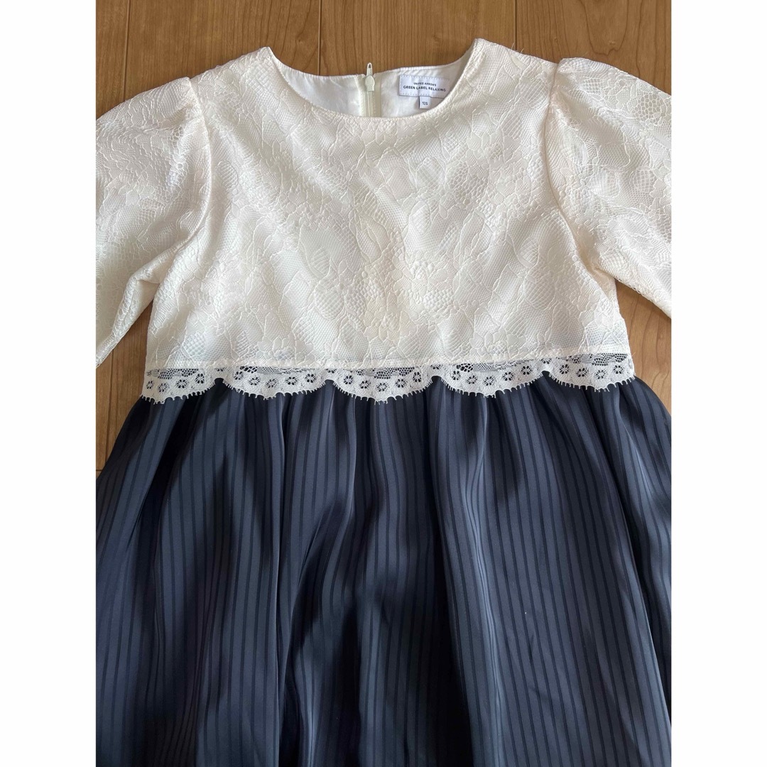 green label relaxingレース×サテンストライプ ワンピース green label relaxingレース×サテンストライプ ワンピース