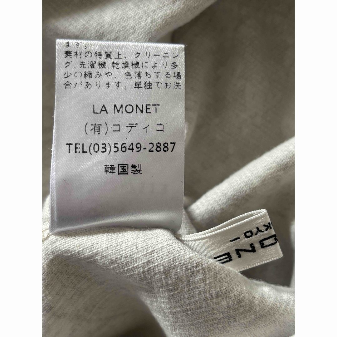 LA MONET TOKYO　ラモネ ペイズリー柄　ワンピース　ポケット有り レディースのワンピース(ひざ丈ワンピース)の商品写真