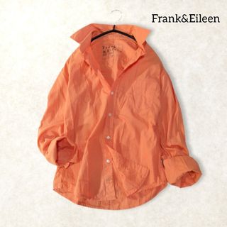 フランクアンドアイリーン(Frank&Eileen)のフランクアンドアイリーン ✿ スキッパー シャツ XXS オレンジ バリー 無地(シャツ/ブラウス(長袖/七分))