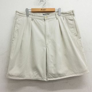 ラルフローレン(Ralph Lauren)のW40★古着 ラルフローレン Ralph Lauren ブランド ショート チノ パンツ ショーツ チノパン メンズ 90年代 90s 大きいサイズ コットン 薄ベージュ カーキ 【spe】 24apr22 中古 ボトムス 短パン ショーパン(ワークパンツ/カーゴパンツ)