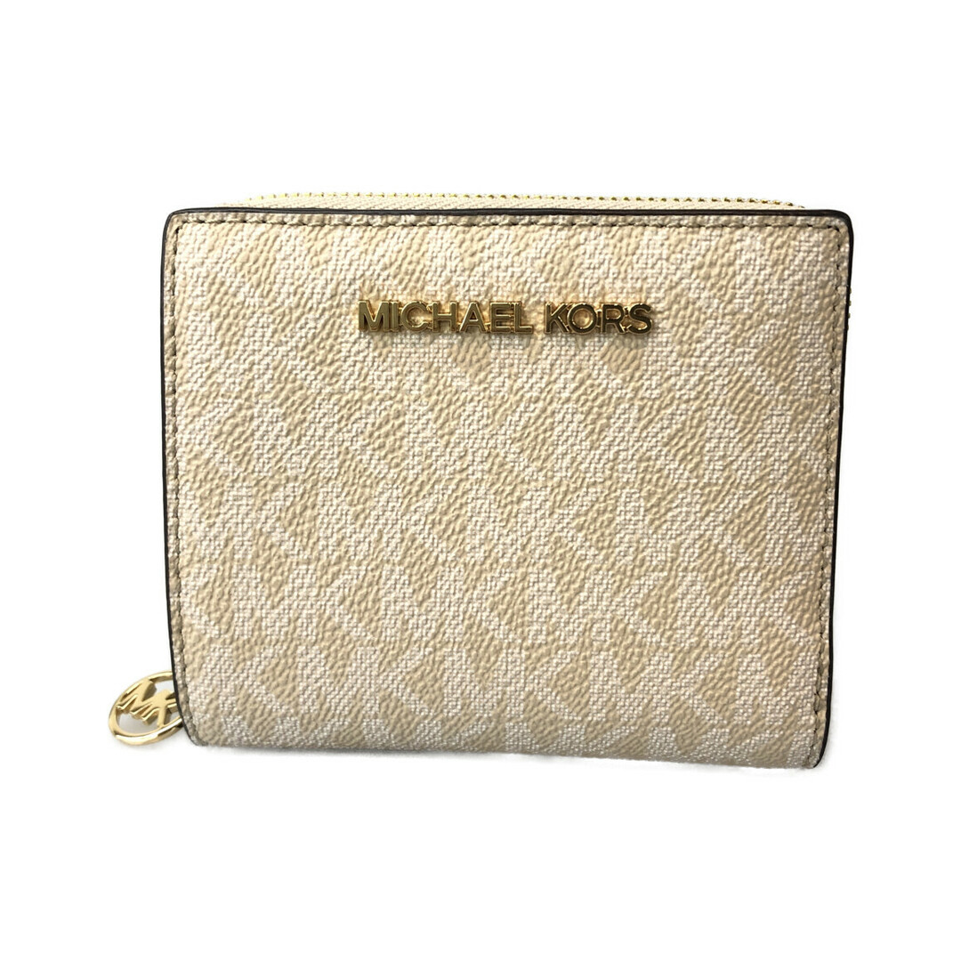 Michael Kors(マイケルコース)の美品 マイケルコース 二つ折り財布 チャーム付き レディース レディースのファッション小物(財布)の商品写真