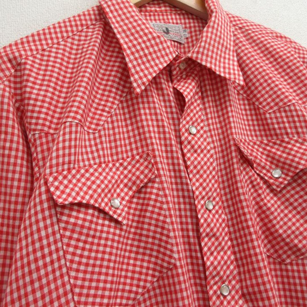 XL☆古着 H BAR C 長袖 ウエスタン シャツ メンズ 80年代 80s XL☆古着 H BAR C 長袖 ウエスタン シャツ メンズ 80年代 80s
