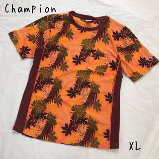 Champion - チャンピオン リバースウィーブ モンステラ柄Tシャツ ボタニカル 半袖  XL