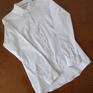 アオヤマ(青山)の洋服の青山　レディース　カッターシャツ　Ｍ ストライプ(シャツ/ブラウス(長袖/七分))