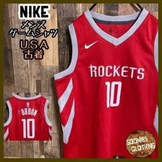 ナイキ(NIKE)のNBA ユニフォーム ゲームシャツ ヒューストン・ロケッツ ロゴ ナイキ 古着(Tシャツ/カットソー(半袖/袖なし))