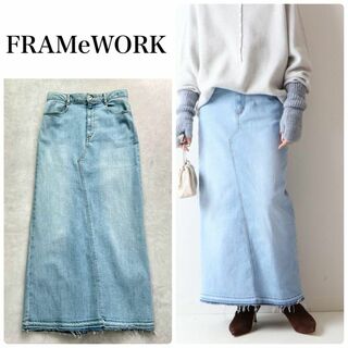FRAMeWORK - FRAMeWORK フレームワーク　ストレッチデニム切り替えタイトスカート　M