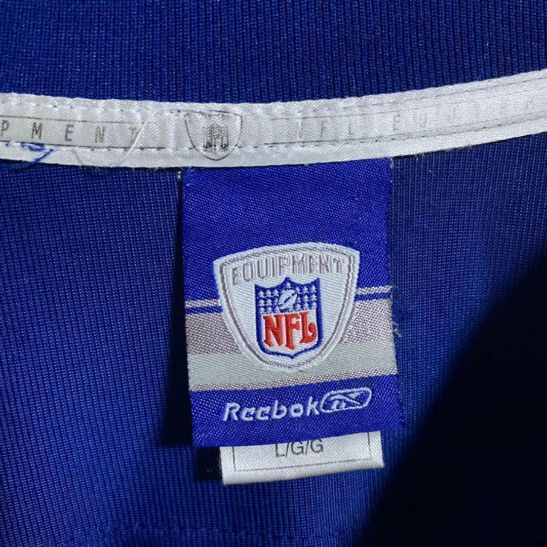 Reebok(リーボック)のリーボック NFL アメフト ゲームシャツ チームロゴ ブルー 青 USA古着 メンズのトップス(Tシャツ/カットソー(半袖/袖なし))の商品写真