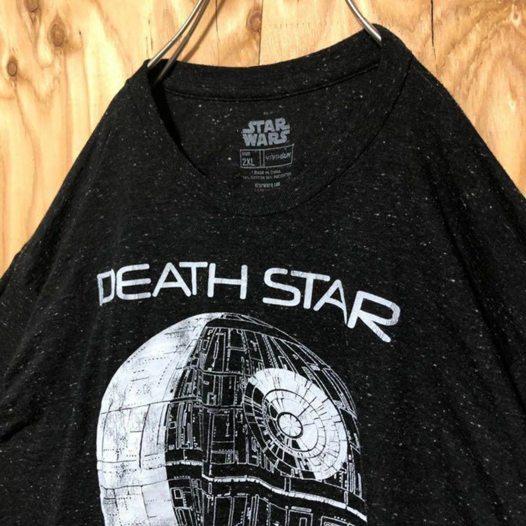 スターウォーズ 惑星 デススター USA古着 90s 半袖 Tシャツ ブラック メンズのトップス(Tシャツ/カットソー(半袖/袖なし))の商品写真