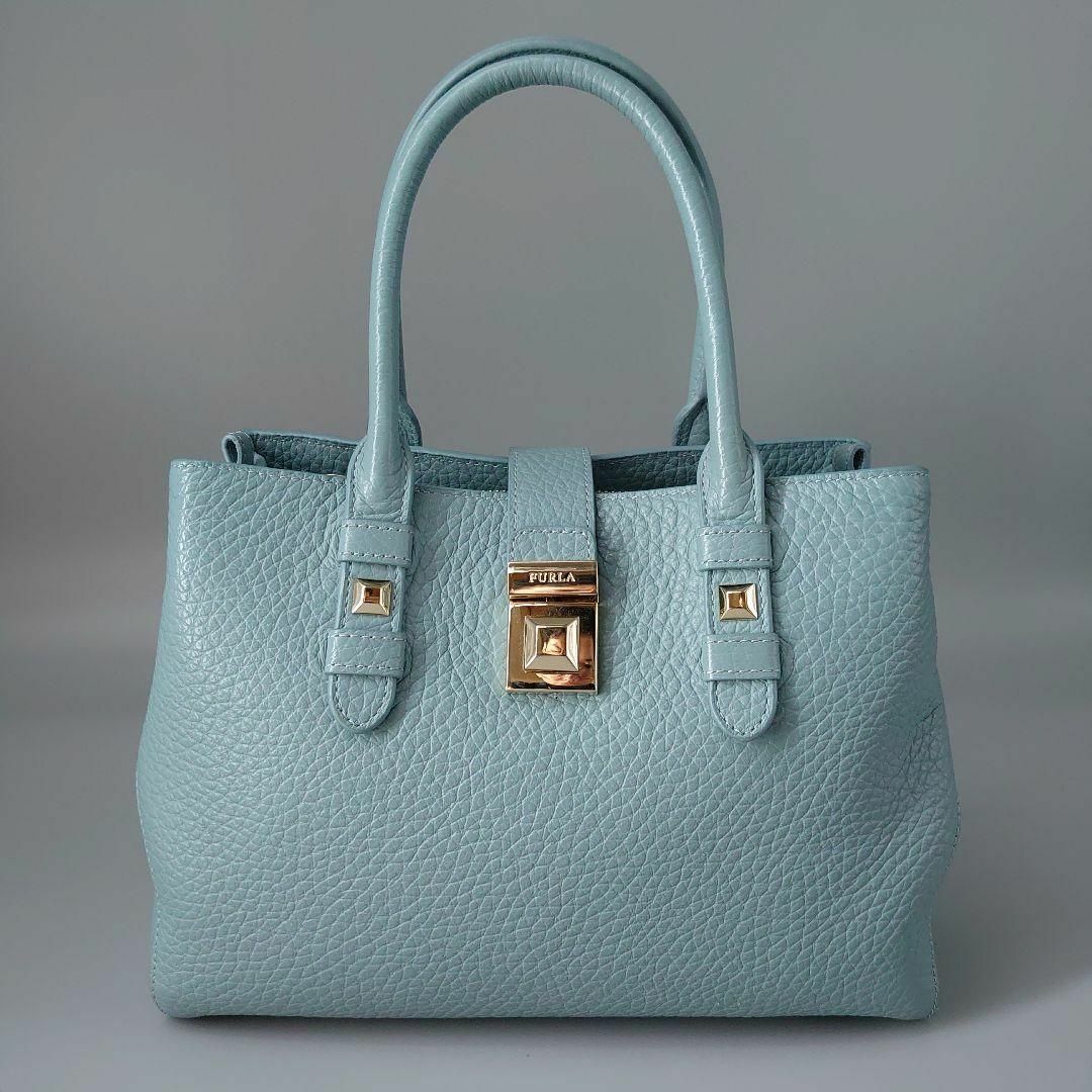 Furla(フルラ)のフルラ JOANN S TOTE ジョアン 2way ブルー レザー レディースのバッグ(ショルダーバッグ)の商品写真