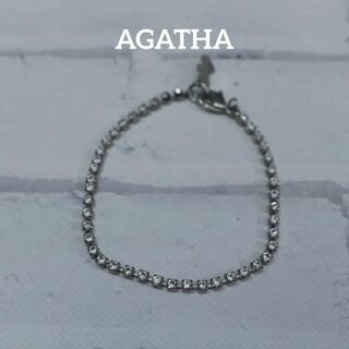 アガタ(AGATHA)の【匿名配送】 AGATHA ブレスレット シルバー ラインストーン 3(ブレスレット/バングル)