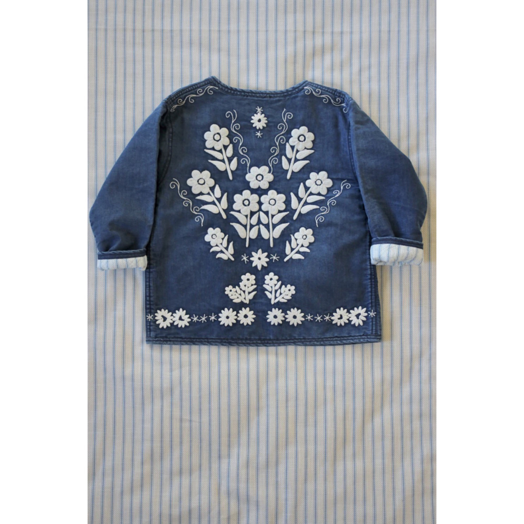 SOOR PLOOM(ソーアプルーム)のbonjour diary denim jacket 6y キッズ/ベビー/マタニティのキッズ服女の子用(90cm~)(ジャケット/上着)の商品写真