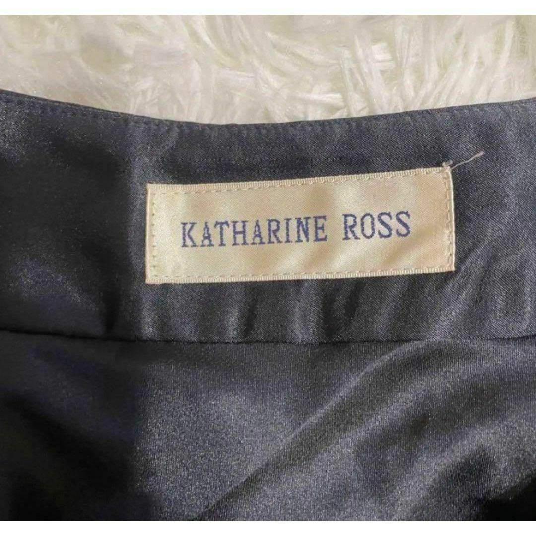 KATHARINE ROSS(キャサリンロス)のKATHARINE ROSS  キャサリンロス  レディース　膝丈スカート　黒 レディースのスカート(ひざ丈スカート)の商品写真