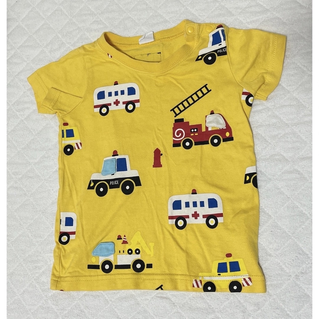 babyGAP(ベビーギャップ)の男の子サイズ90夏服まとめ売り　サロペット甚平Tシャツ　 GAP  キムランタン キッズ/ベビー/マタニティのキッズ服男の子用(90cm~)(Tシャツ/カットソー)の商品写真