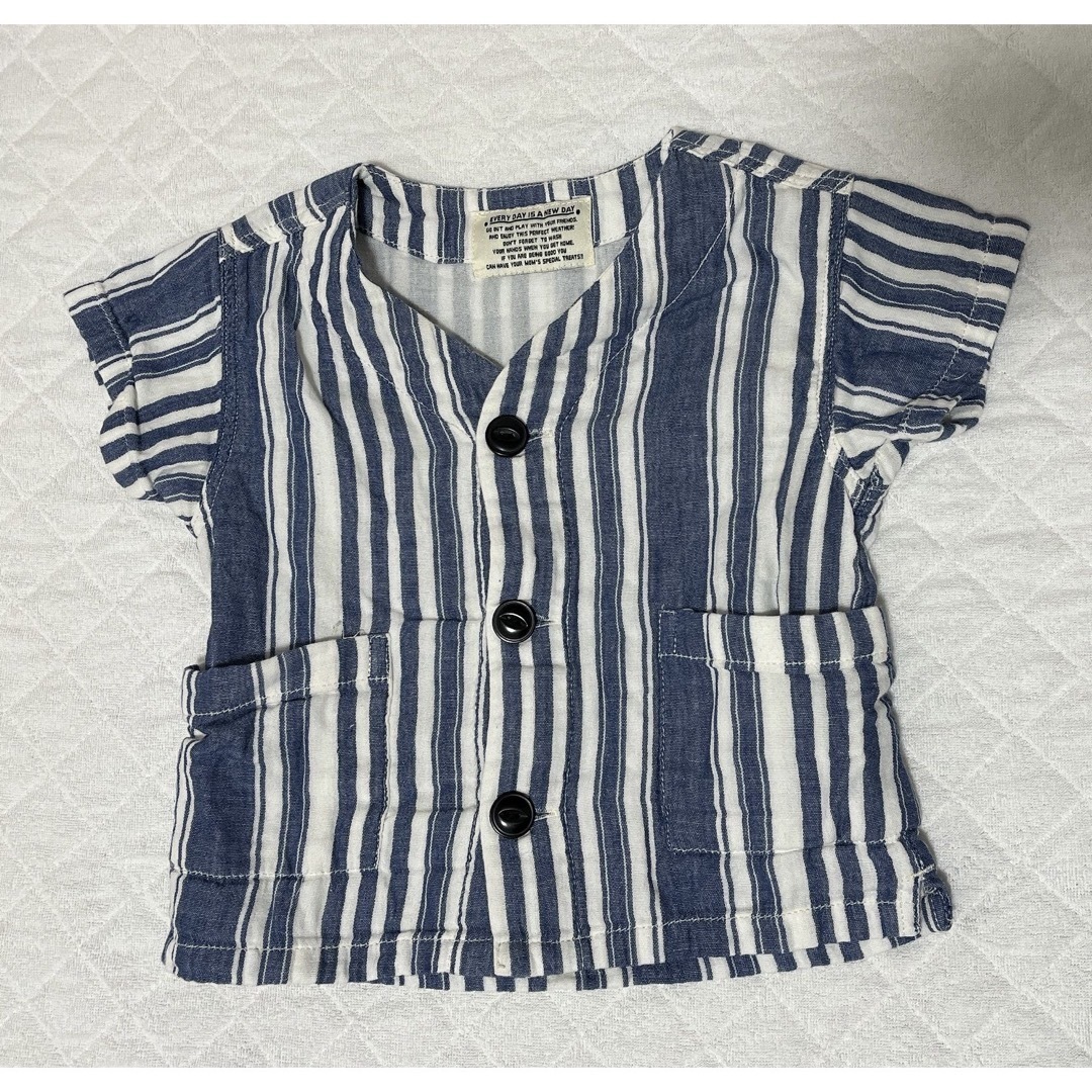 babyGAP(ベビーギャップ)の男の子サイズ90夏服まとめ売り　サロペット甚平Tシャツ　 GAP  キムランタン キッズ/ベビー/マタニティのキッズ服男の子用(90cm~)(Tシャツ/カットソー)の商品写真