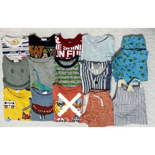 ベビーギャップ(babyGAP)の男の子サイズ90夏服まとめ売り　サロペット甚平Tシャツ　 GAP  キムランタン(Tシャツ/カットソー)