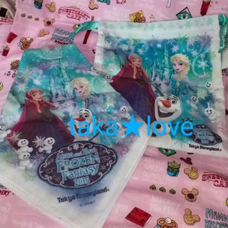 ディズニー(Disney)の値下！ﾌﾟﾛﾌ&商品説明必読◆TDR購入◆FROZEN♪巾着＆ﾊﾞﾝﾀﾞﾅ♪(その他)