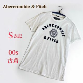 アバクロンビー＆フィッチ　半袖 Tシャツ　S　白　立体　00s　USA　古着