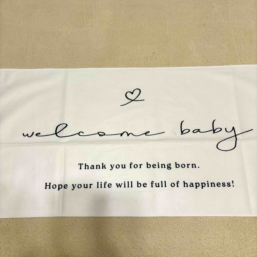 SHEIN(シーイン)のwelcome baby タペストリー　ニューボーンフォトnewborn 新生児 キッズ/ベビー/マタニティのメモリアル/セレモニー用品(その他)の商品写真