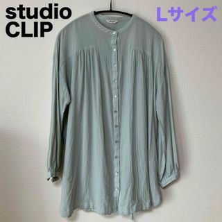 STUDIO CLIP - studio CLIP スタジオクリップ ブラウス 切替ギャザー