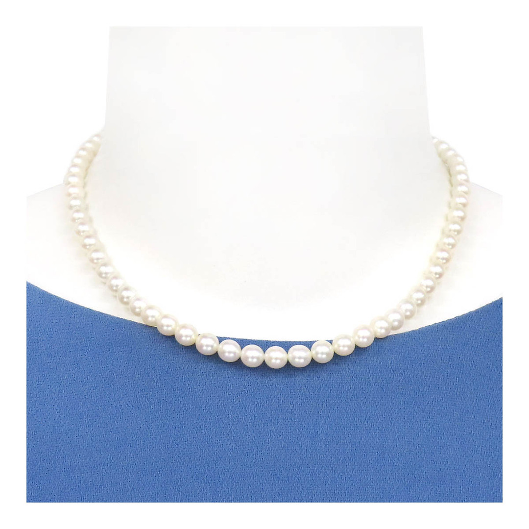 MIKIMOTO(ミキモト)のミキモト アコヤ パール ネックレス S (シルバー) レディース MIKIMOTO 【中古】 【ジュエリー】 レディースのアクセサリー(ネックレス)の商品写真