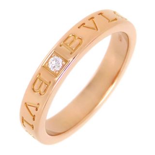 ブルガリ ダブルロゴ リング #19.5 341830 Au750 (K18PG) レディース BVLGARI [美品] 【中古】 【ジュエリー】