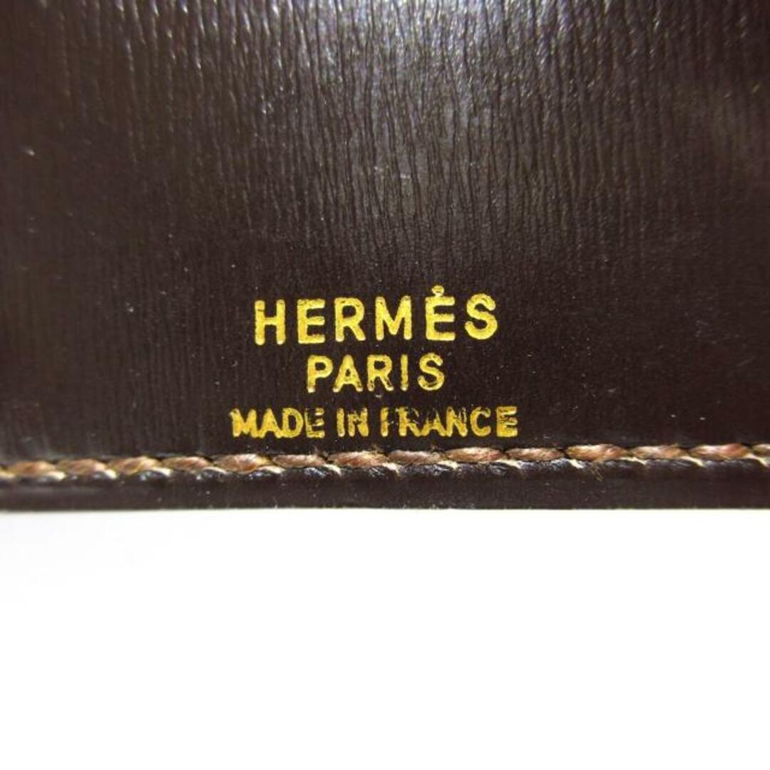 Hermes(エルメス)のHERMES(エルメス) 手帳美品  - ダークブラウン ボックスカーフ レディースのファッション小物(その他)の商品写真