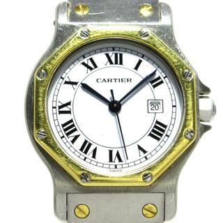 カルティエ(Cartier)のCartier(カルティエ) 腕時計 サントスオクタゴンMM ボーイズ SS×K18YG 白(腕時計)