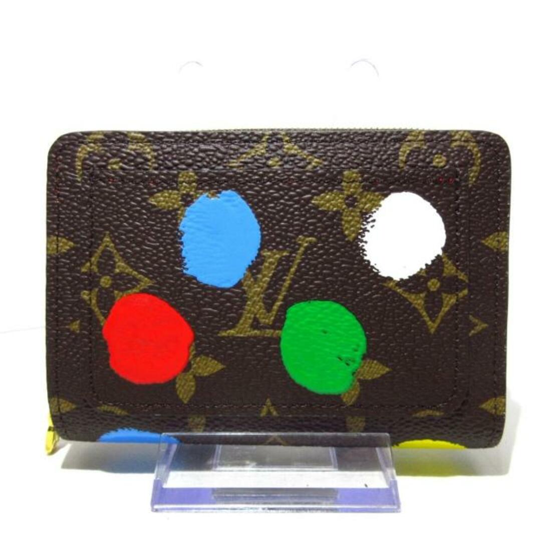 LOUIS VUITTON(ルイヴィトン)のLOUIS VUITTON(ルイヴィトン) 2つ折り財布 ルイ・ヴィトン×草間彌生新品同様  LV×YKポルトフォイユルー M81981 モノグラム×マルチ 立体的なドット･ペイントを施したモノグラム･キャンバス レディースのファッション小物(財布)の商品写真