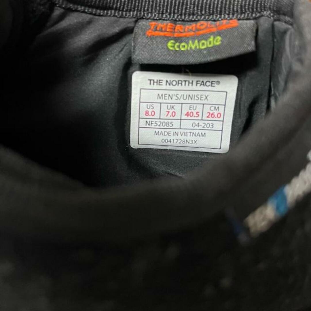 THE NORTH FACE(ザノースフェイス)のTHE NORTH FACE(ノースフェイス) スニーカー 26.0 メンズ - NF52085 黒 スエード×レザー メンズの靴/シューズ(スニーカー)の商品写真