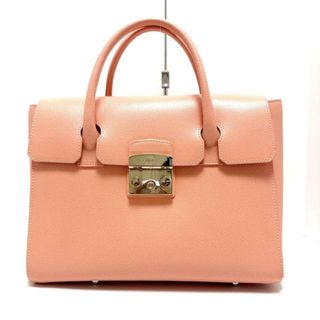 フルラ(Furla)のFURLA(フルラ) ハンドバッグ メトロポリスサッチェル コーラルピンク レザー(ハンドバッグ)