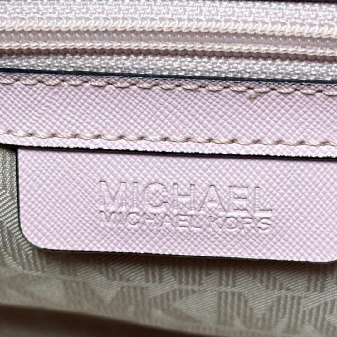 Michael Kors(マイケルコース)のMICHAEL KORS(マイケルコース) ハンドバッグ美品  ピンク パンチング加工 レザー レディースのバッグ(ハンドバッグ)の商品写真