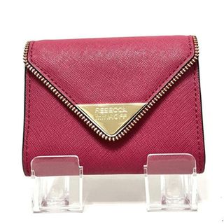 レベッカミンコフ(Rebecca Minkoff)のREBECCA MINKOFF(レベッカミンコフ) コインケース ピンク パスケース・キーリング付き レザー×金属素材(コインケース)