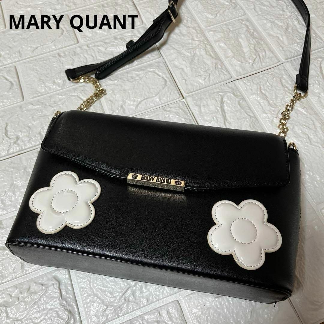 MARY QUANT(マリークワント)の美品 MARY QUANT マリークワント デイジー チェーン ショルダーバッグ レディースのバッグ(ショルダーバッグ)の商品写真