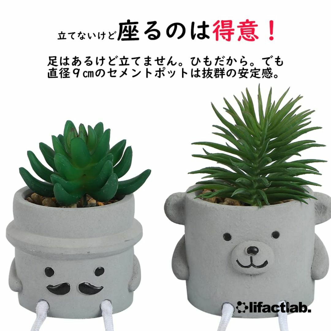 【色: Hige & Kuma】lifactlab. 観葉植物 フェイク フェイ その他のその他(その他)の商品写真