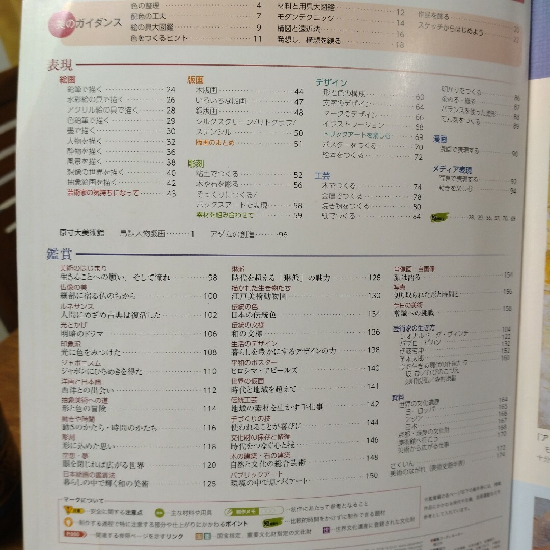 美術資料　鹿児島県版　秀学社　中学用 エンタメ/ホビーの本(語学/参考書)の商品写真