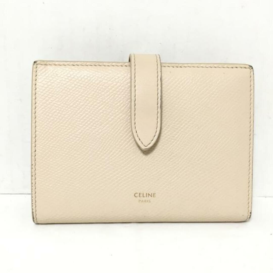 celine(セリーヌ)のCELINE(セリーヌ) 2つ折り財布 - アイボリー レザー レディースのファッション小物(財布)の商品写真